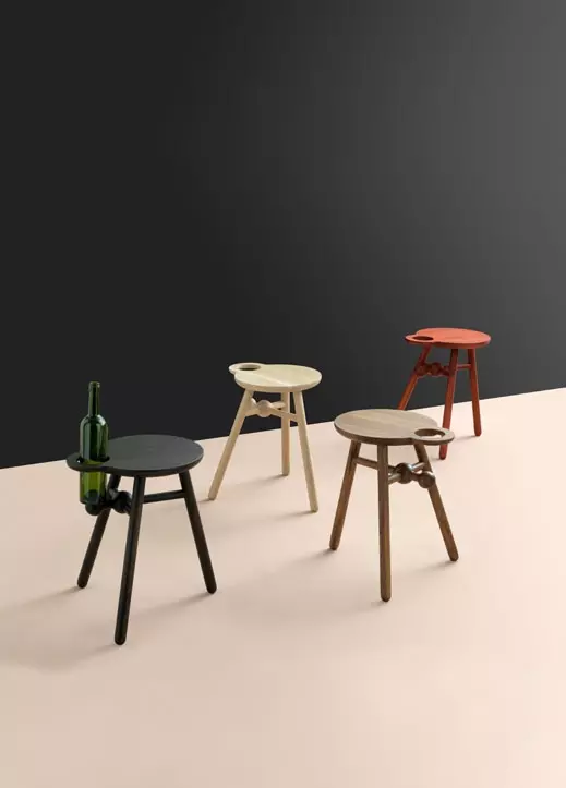 Pode bottle stool 0002 bijzettafel tafel design klein wijntafel design vanderlindeinterieur