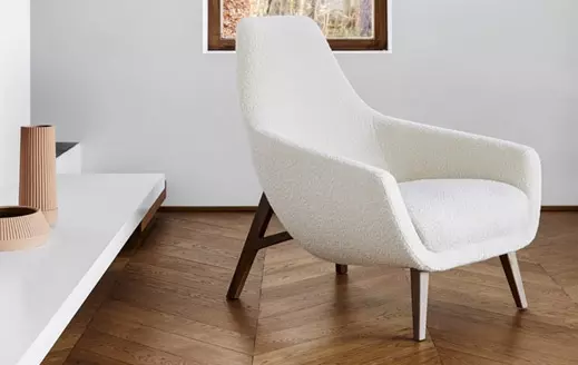 1842 Retie Enzo side L Rp Montis stoel fauteuil lounge design stof leer vanderlindeinterieur