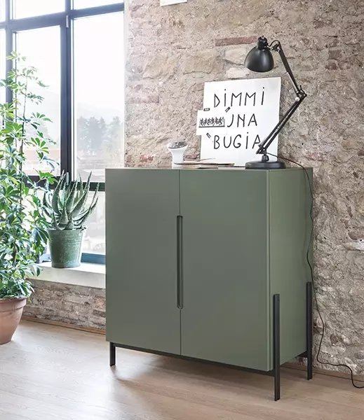 Nova Mobili kast kastopmaat wandmeubel televisiemeubel garderobekast kledingkast dressoir laag kastje design modern groen vanderlindeinterieur