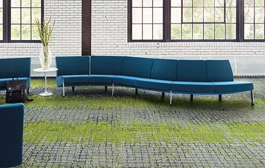 Van der Linde Interieur kleinschalig kantoorontwerp Rotterdam materiaal groen