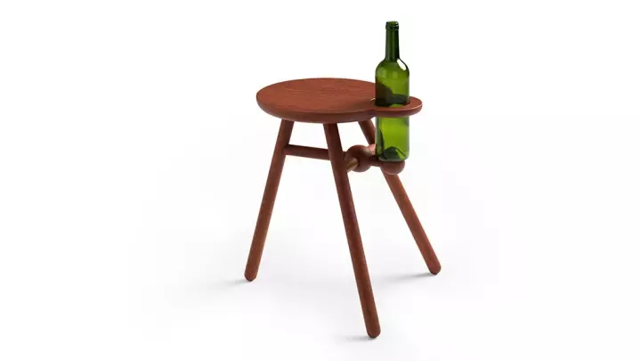 TEMPLATE productfotos 0000 pode bottle stool oak red 0002